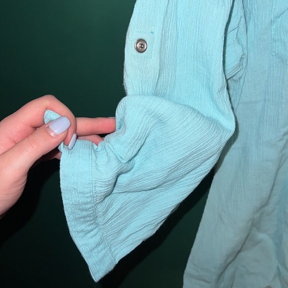 Denim & Co. Snap Button Down Shirt - Picture 3 of 6